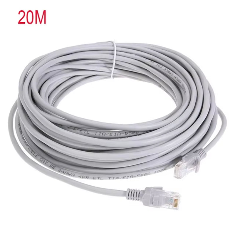 Cable Ethernet De Alta Velocidad Cat5E RJ45 Cable De Red LAN Enrutador De Ordenador Patch Cord , 1M/5M/10M/15M/20M/30M/50M